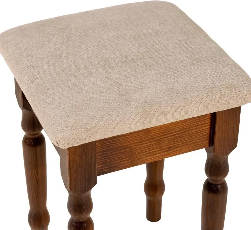 Rohový jedálenský komplet N2, orech / béžová aston 22