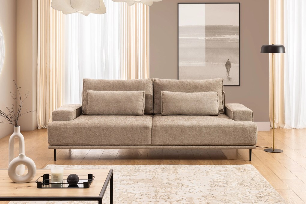 Rozkladacia pohovka Nicole - béžová tkanina Magni 206.03