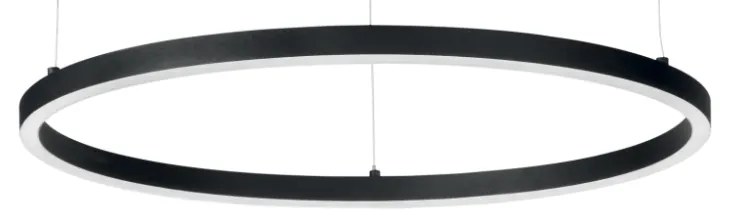 IdealLux 229515 ORACLE SLIM D700mm závesné LED svietidlo 38W 4300/2220lm 3000K IP20 čierna