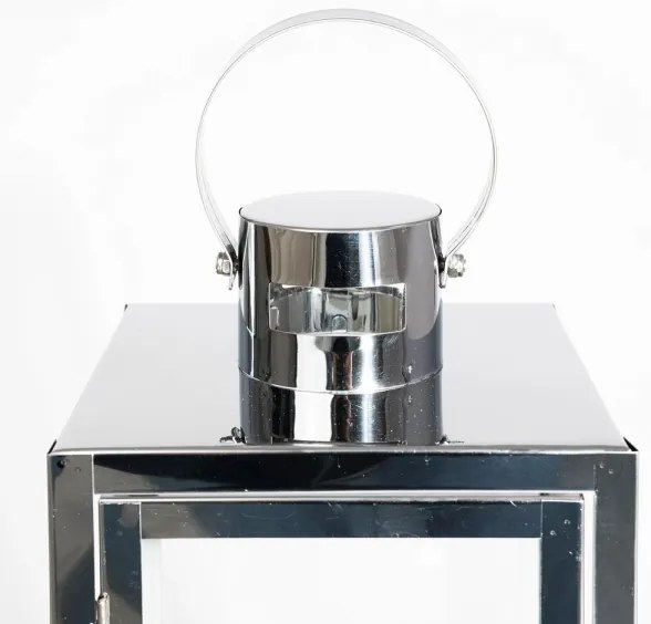 Dekoratívna lucerna 63 cm, lesklý chróm