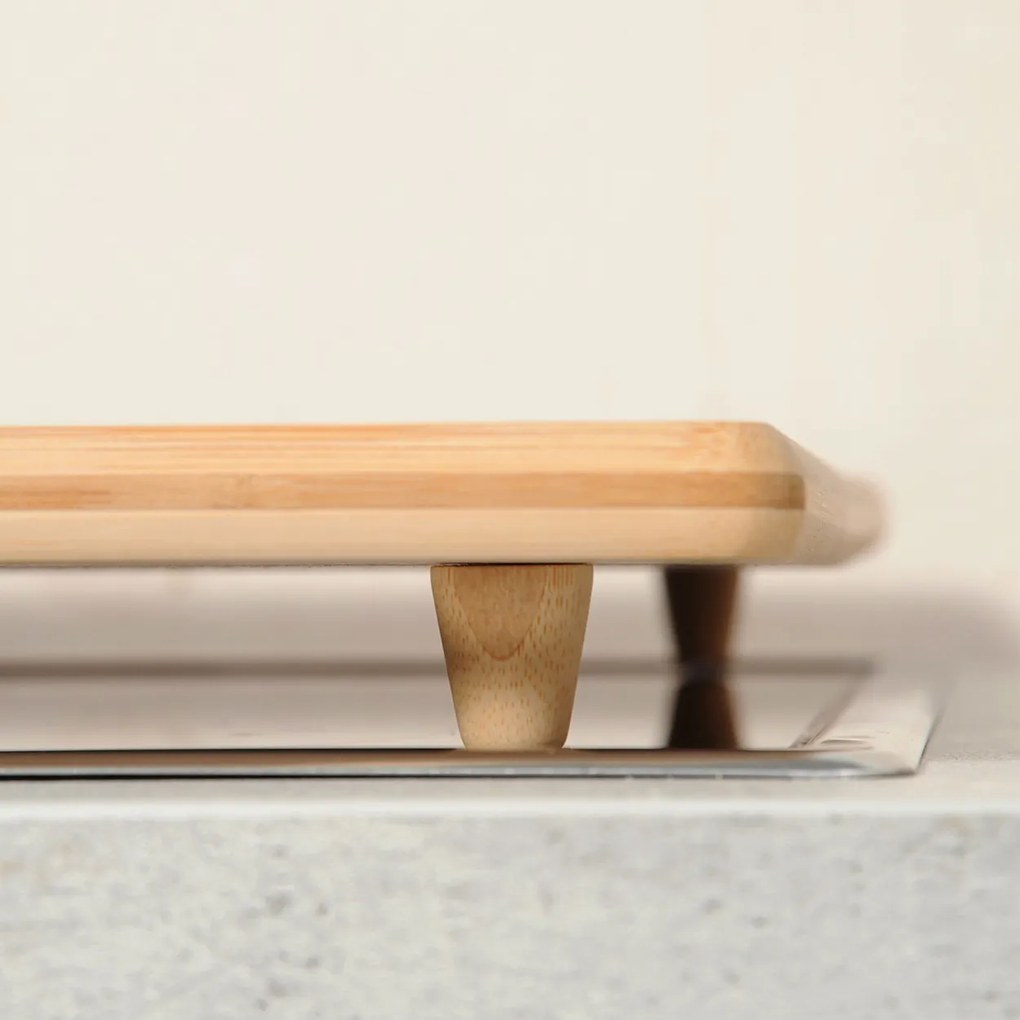 Doska na krájanie Bamboo, bambus, 56x50 cm