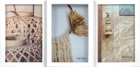 Fotorámik Milea, 3x 10x15 cm, biely%