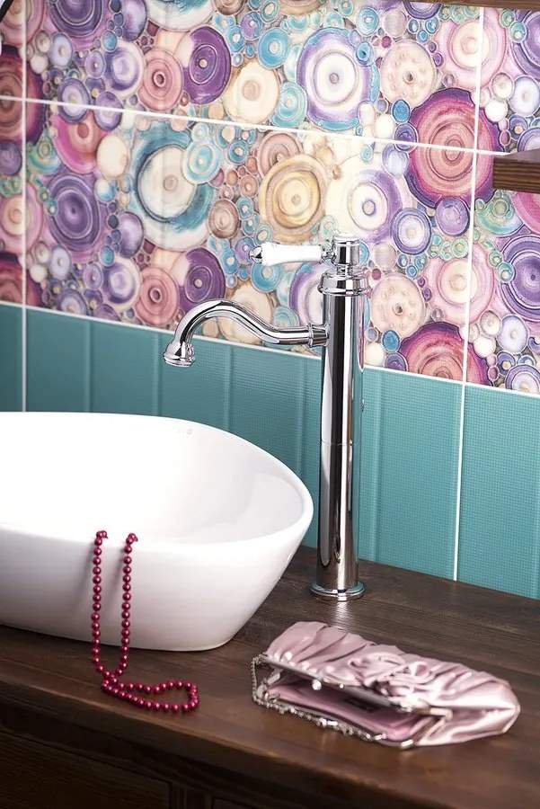 Sapho Sapho, VIENNA stojánkova umývadlová batéria vysoká bez výpuste, chróm, VO006