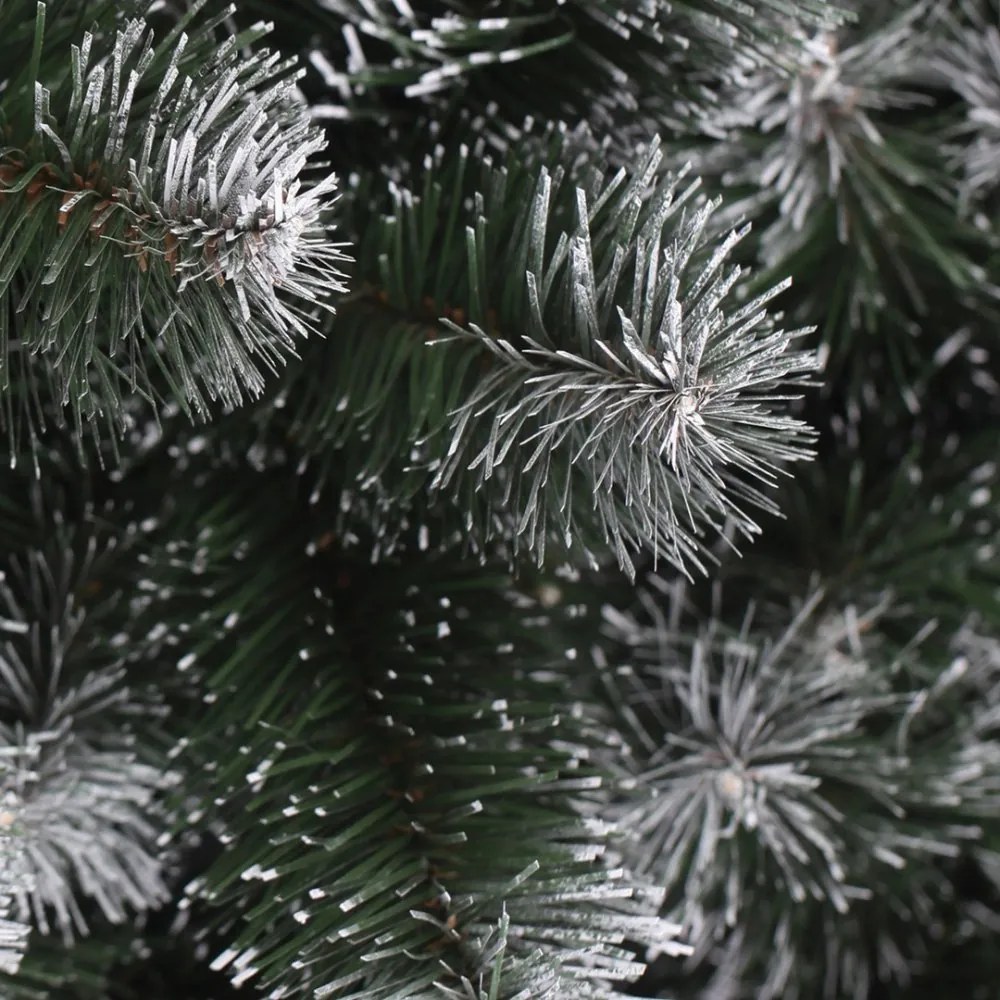 Zasnežený umelý vianočný stromček jedľa 220 cm