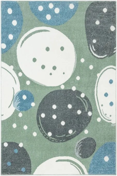 Koberec LIMA M040A zelený / krémový