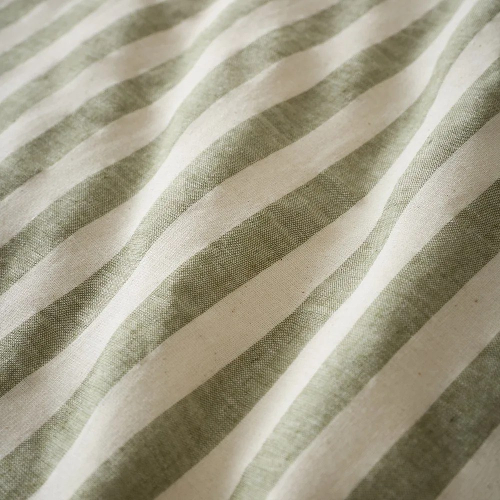 Zelené 3-dielne obliečky na dvojlôžko/predĺžené 230x220 cm Cotton Rich Woven Stripe – Pineapple Elephant