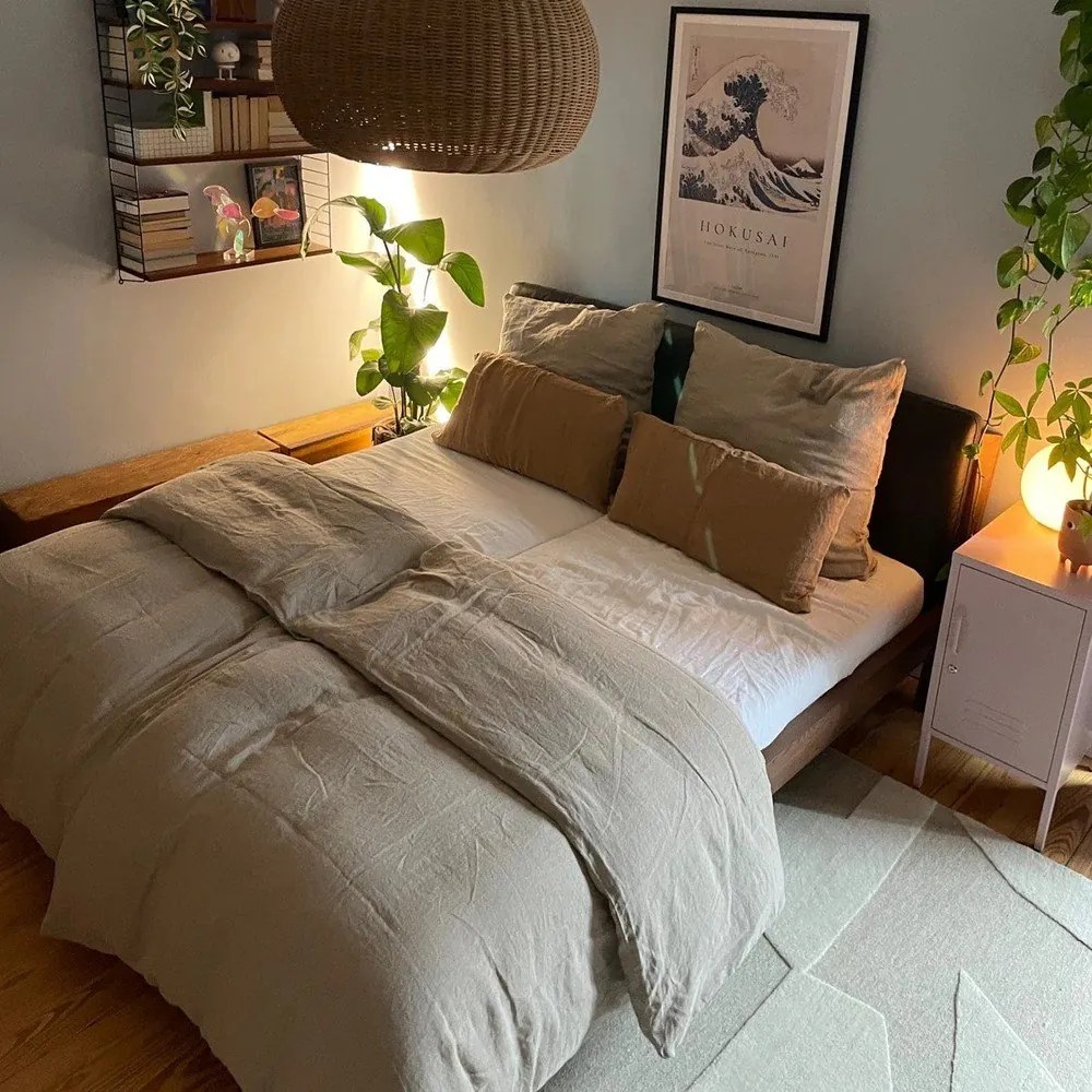 Ľanová obliečka na vankúš 70x90 cm Natural – Linen Tales