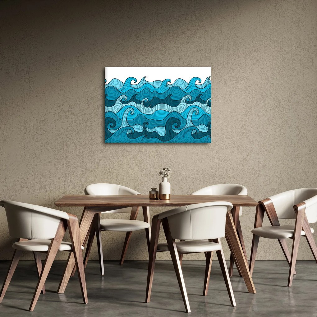 Obraz - Abstrakcia, more (70x50 cm)