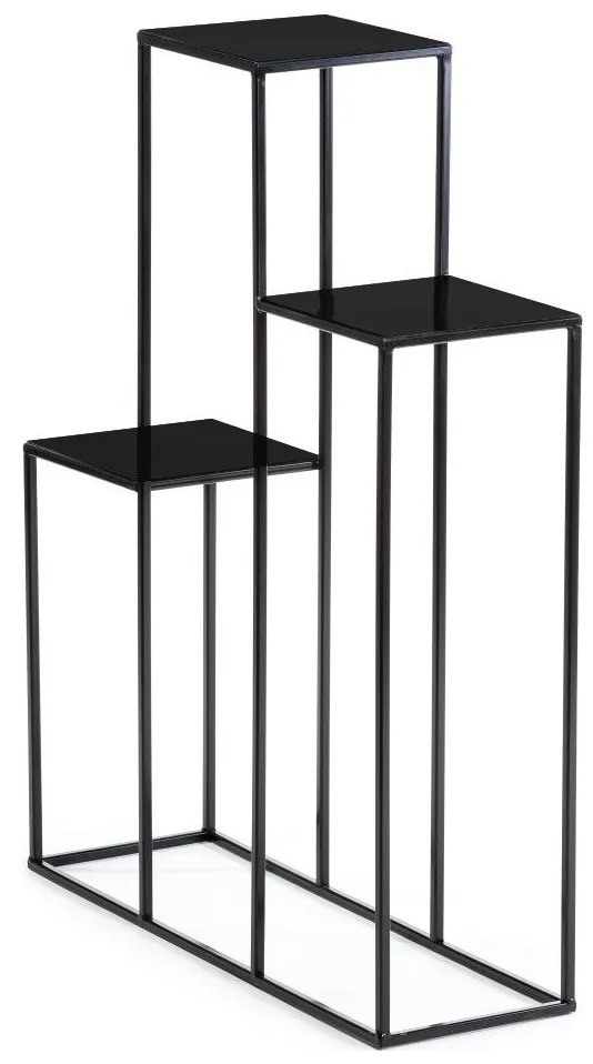 Stojan na kvety 80x60 cm čierna