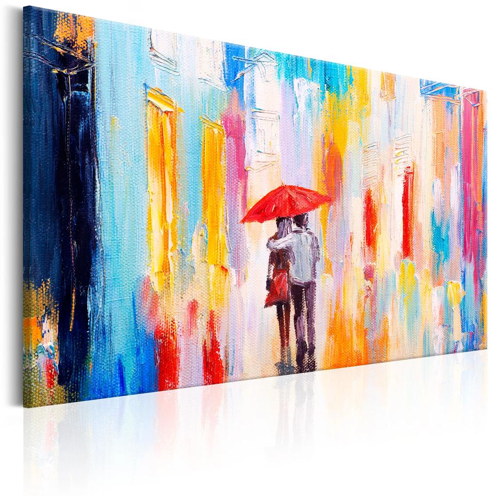 Artgeist Obraz - Under the Love Umbrella Veľkosť: 120x80, Verzia: Standard