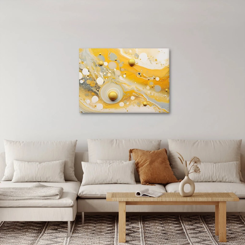 Obraz - Abstraktné pozadia so zlatým dekorom (70x50 cm)