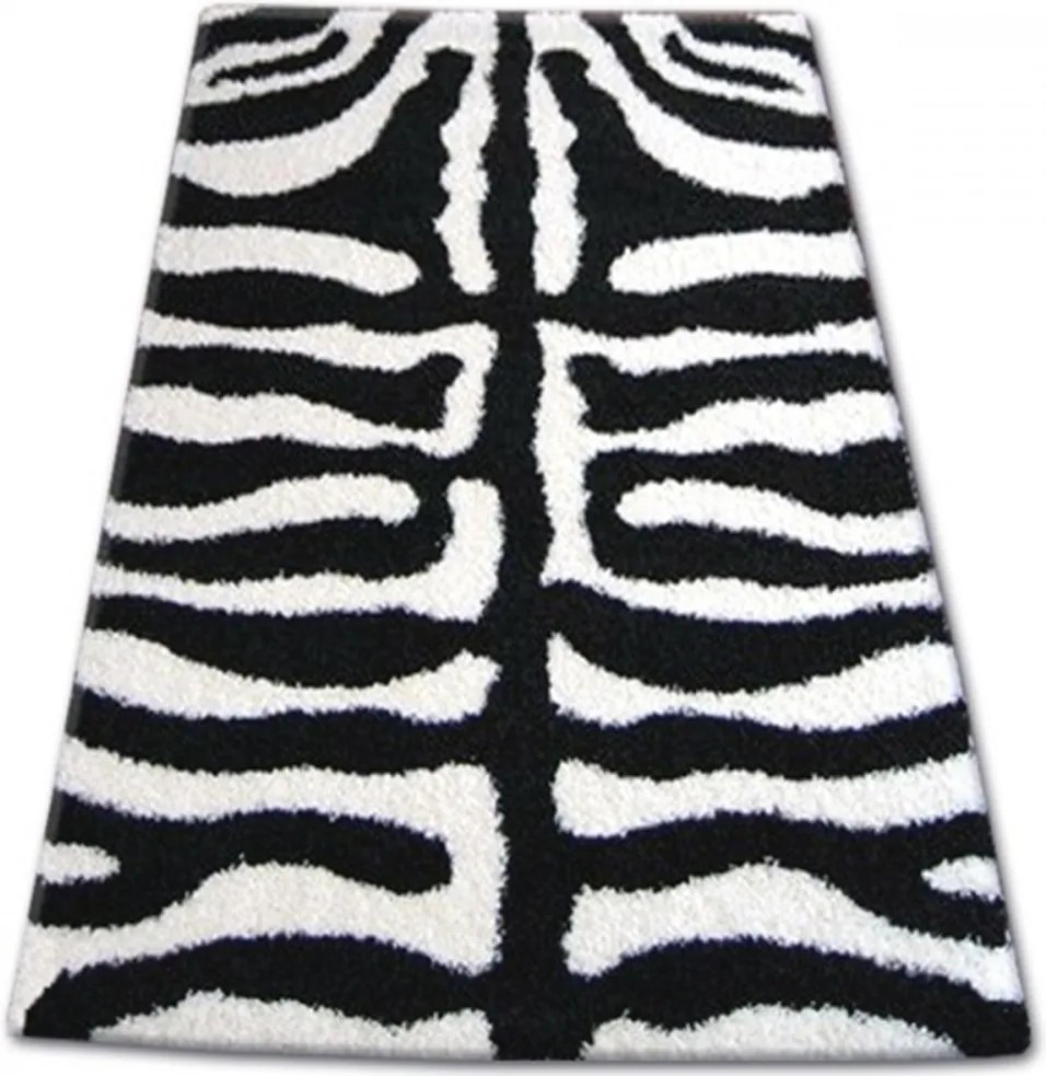 Kusový koberec Shaggy Zebra biely, Velikosti 140x190cm