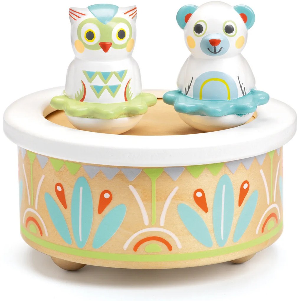 Hracia skrinka - sovička a medvedík