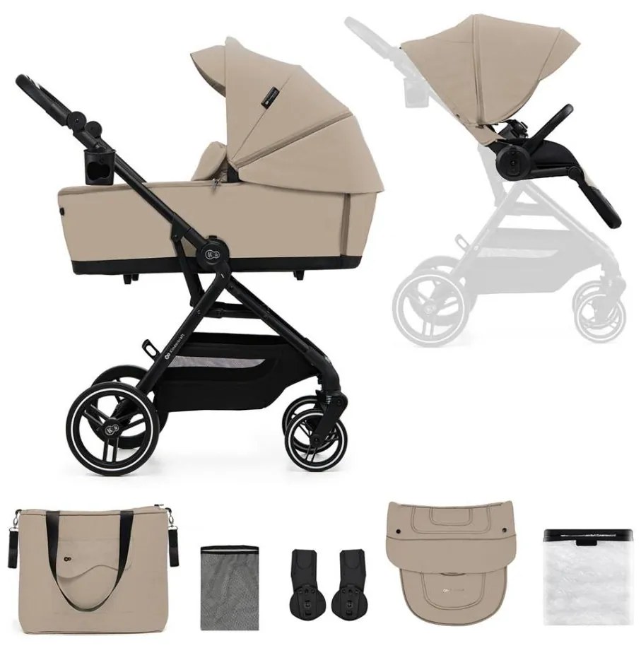 KINDERKRAFT SELECT YOXI 2v1 kombinovaný kočík Sand beige