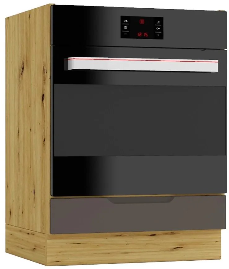 Kuchynská skrinka Cosmo Isabel Dk60 Mocca Grey/Dub Artisan