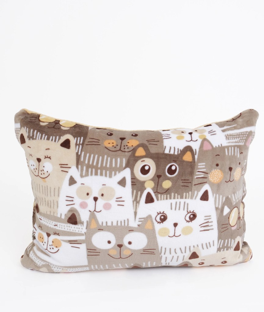 Obliečka na vankúš mikroplyš Exclusive 40 × 60 cm - Mačacia invázia