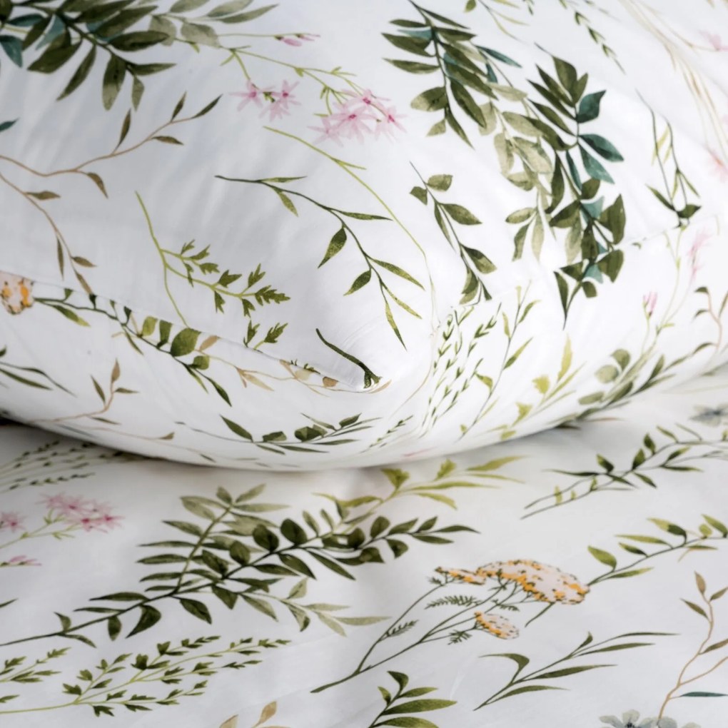 RENFORCÉ OBLIEČKY VANESS 160X200 CM, 2 KS 70X80 CM LISTY