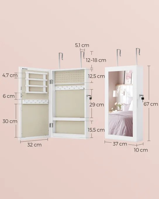 Závesná šperkovnica JJC051W02