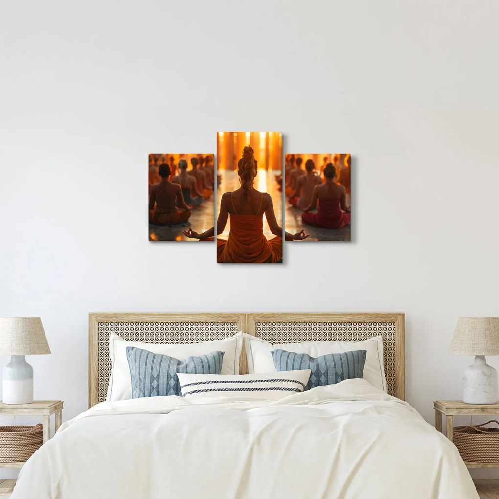 Obraz - Lekcia jogy (90x60 cm)