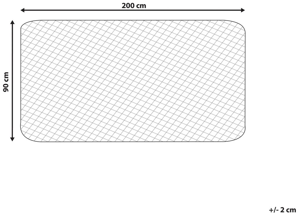 Poťah na matrac z Japara bavlny 90 x 200 cm ALMANZOR Beliani