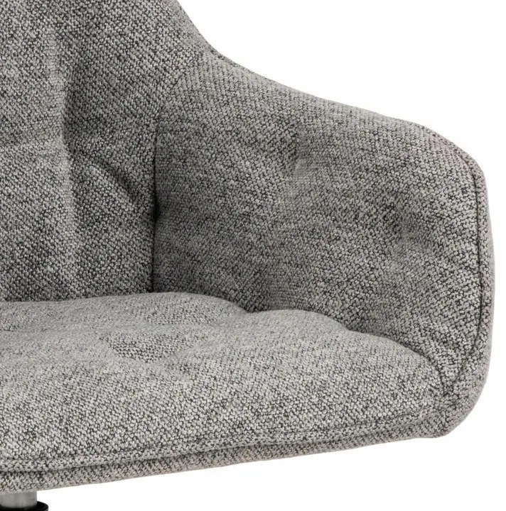 Otočné jídelní křeslo Brooke šedé