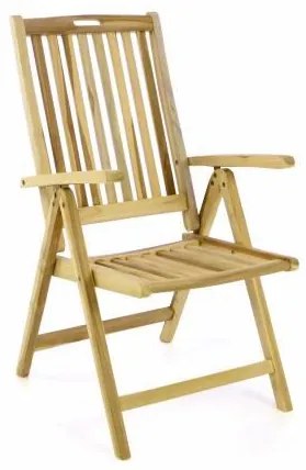 Divero 54742 Záhradná skladacia stolička drevená
