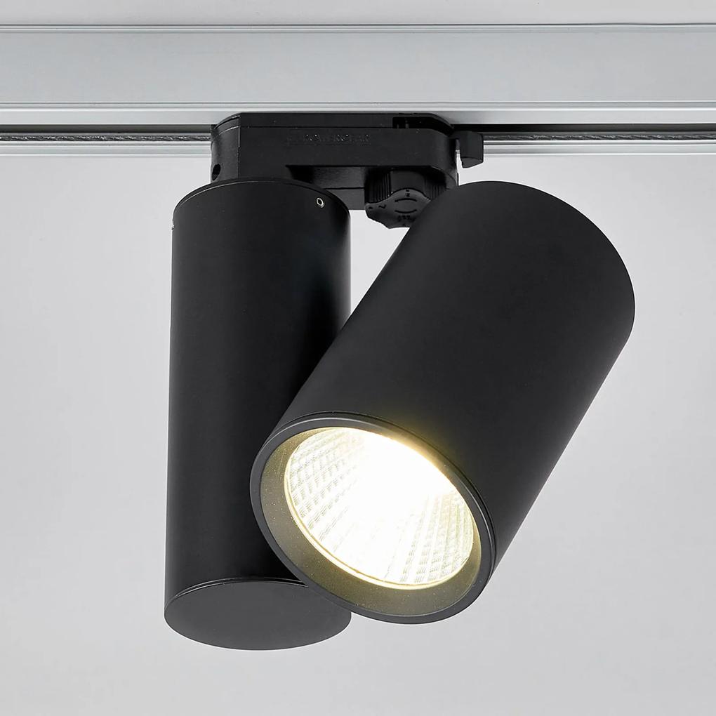 Čierne LED svetlo Giol pre koľajnicový systém