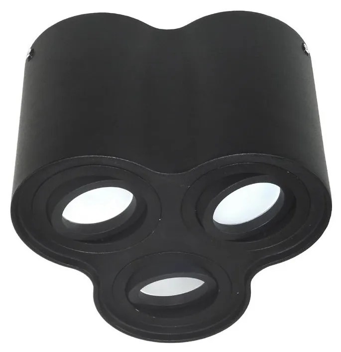 Stropné svietidlo BAROCO 3xGU10/30W/230V čierna