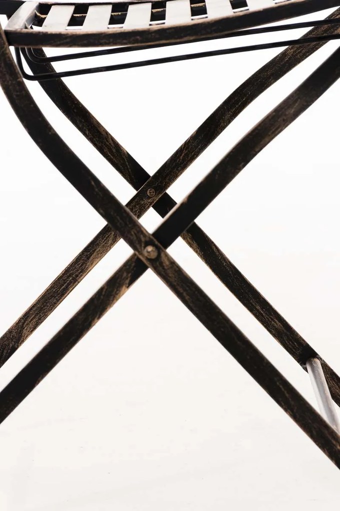 Kovová skladacia stolička Sibell - Bronzová