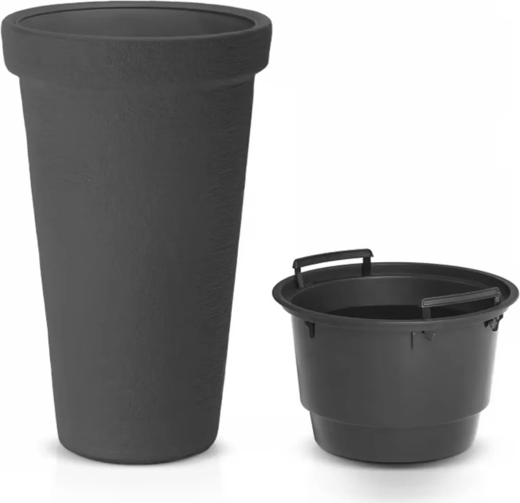 Květináč Yahir 63x40 cm antracitový