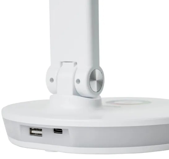 LED RGBW Stmievateľná stolná lampa s funkciou powerbanky LED/12W/5V 2800-6000K biela