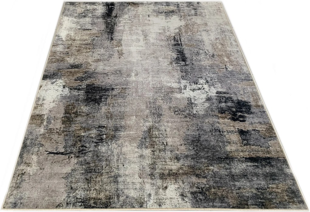 TA Koberec JZ-1113 FLANNEL PRINTED Sivý (flanelový) Obdĺžnikový Rozmer: 200x250 cm
