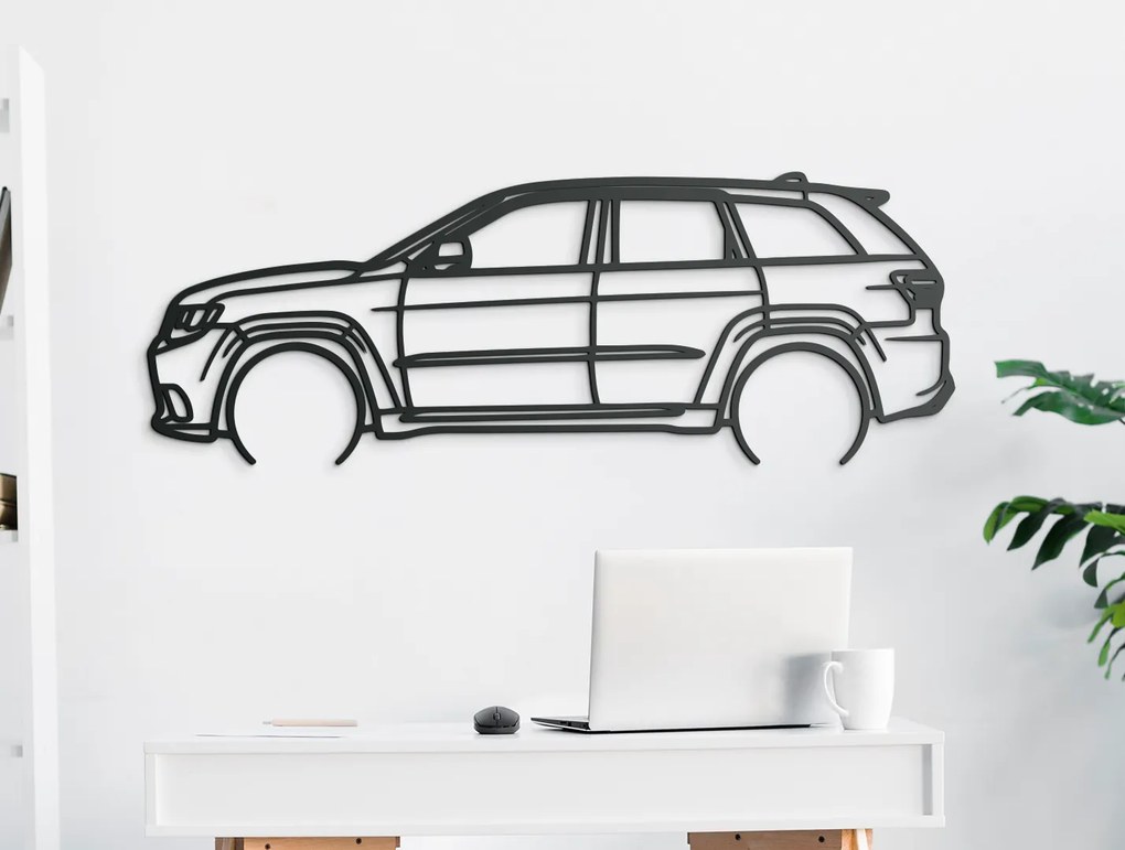 drevko Obraz Jeep Grand Cherokee Rozmer obrazu: 31 x 86 cm, Farba dekorácie: Čierna