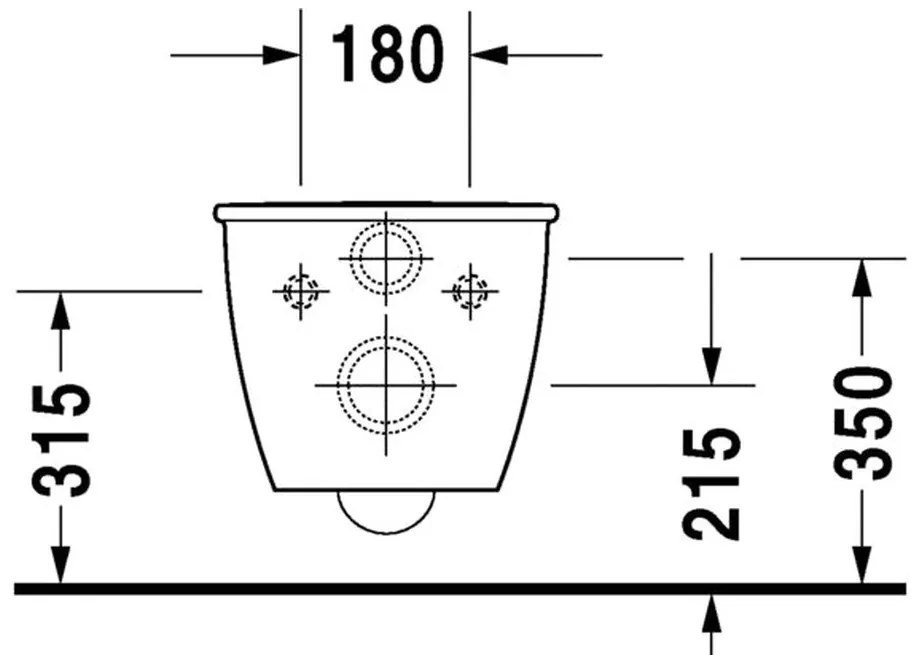 Duravit Darling New - Závesné WC Compact, 36 x 48,5 cm, biele 2549090000