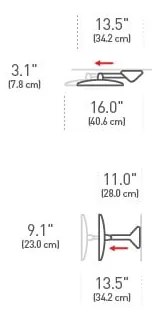 Nástenné/kozmetické zrkadlo s osvetlením/zväčšovacie (5x) ø 20 cm Sensor – simplehuman