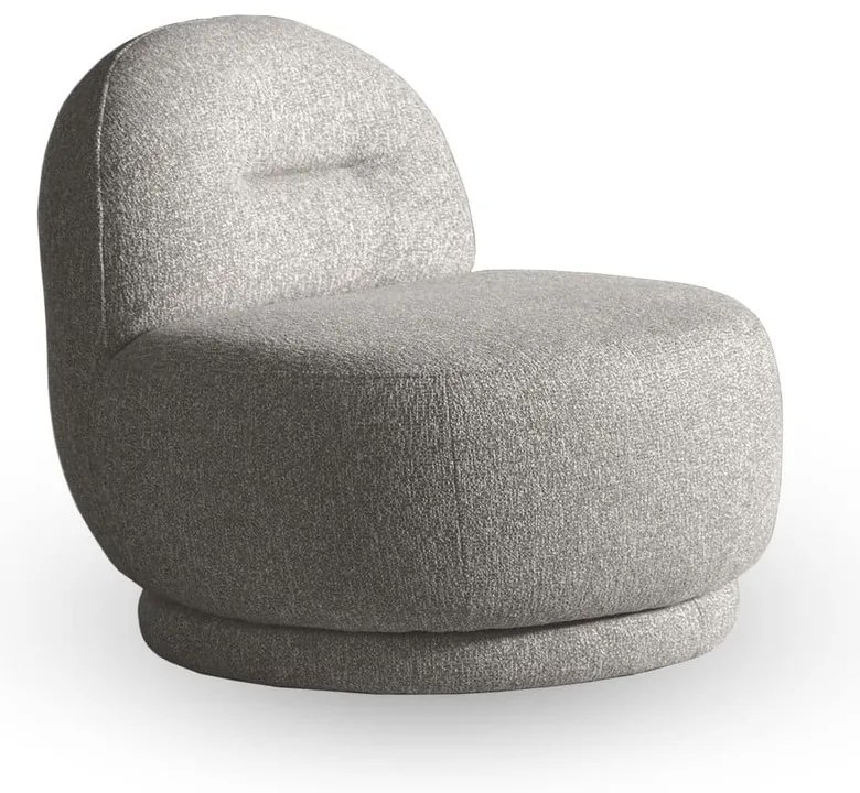 Svetlosivé kreslo Ovo – Miuform