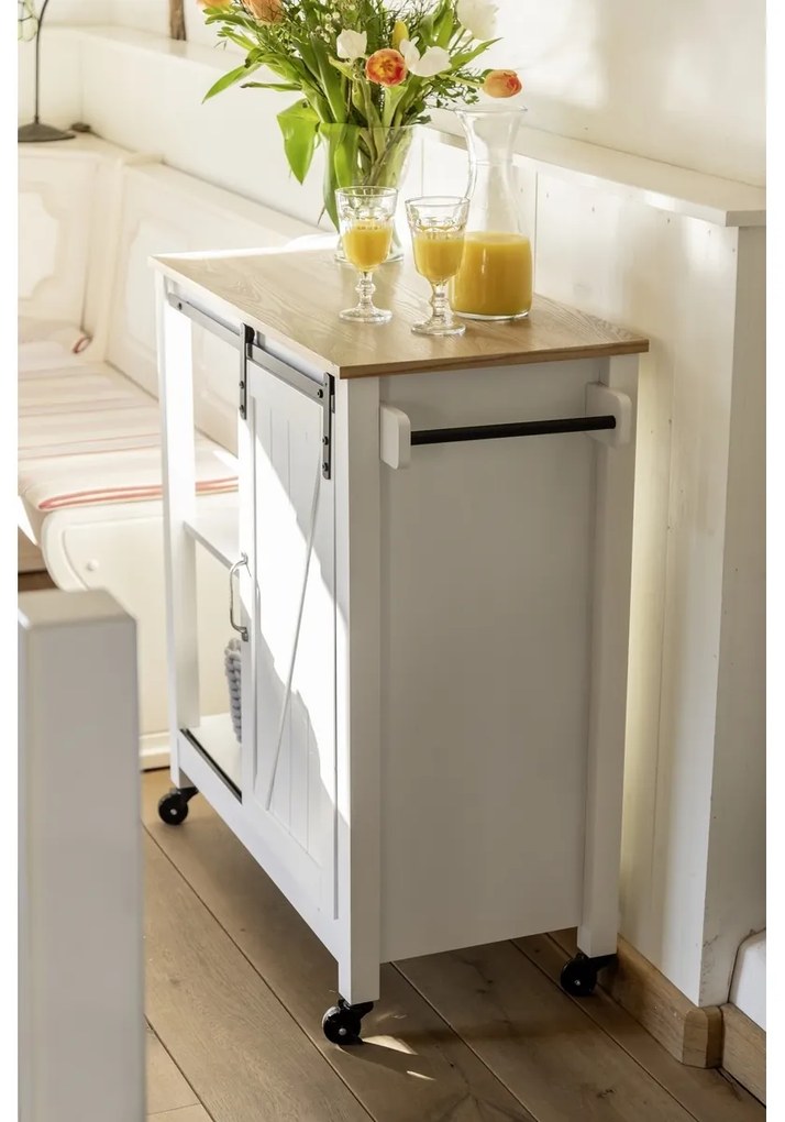 Wenko Kuchynský vozík Landhaus, 80 x 40 x 88,5 cm