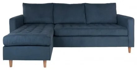 Rohová pohovka FIRENZE 219 cm manšestr, modrý House Nordic 1301511