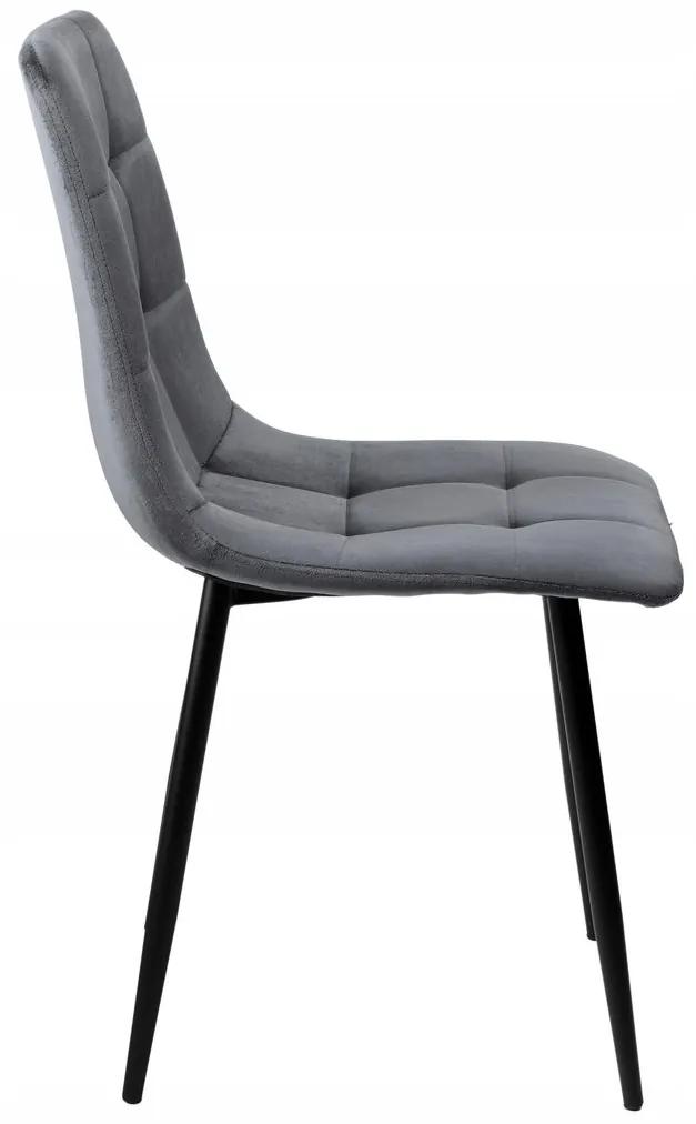 SUPPLIES DENVER Jedálenská stolička v modernom štýle - šedá farba