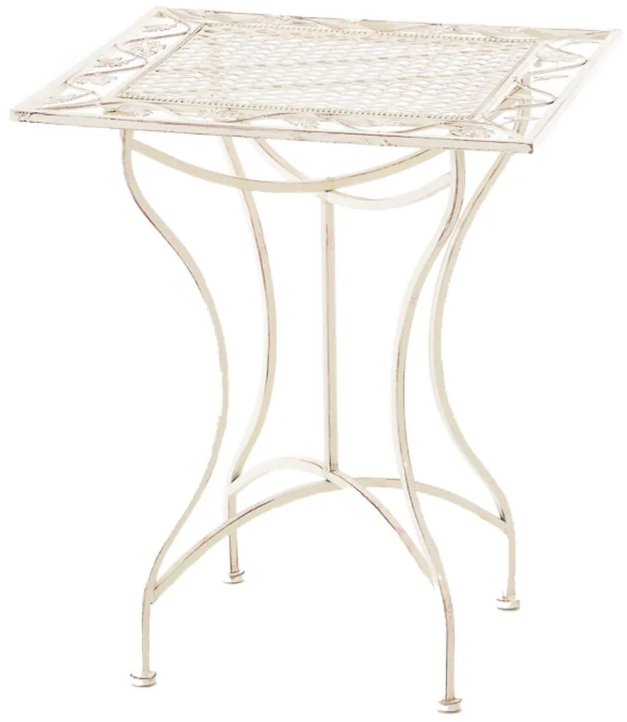 Kovový stôl GS19599 - Krémová antik