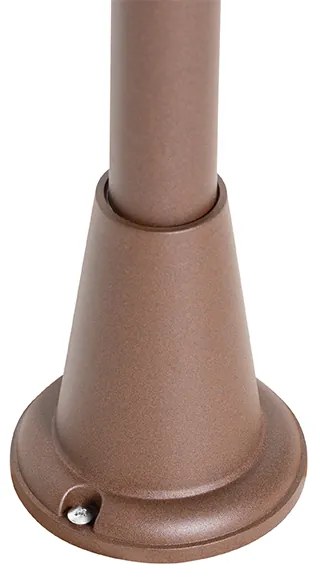 Priemyselná vonkajšia stojaca lampa hrdzavohnedá 100 cm IP44 - Charlois