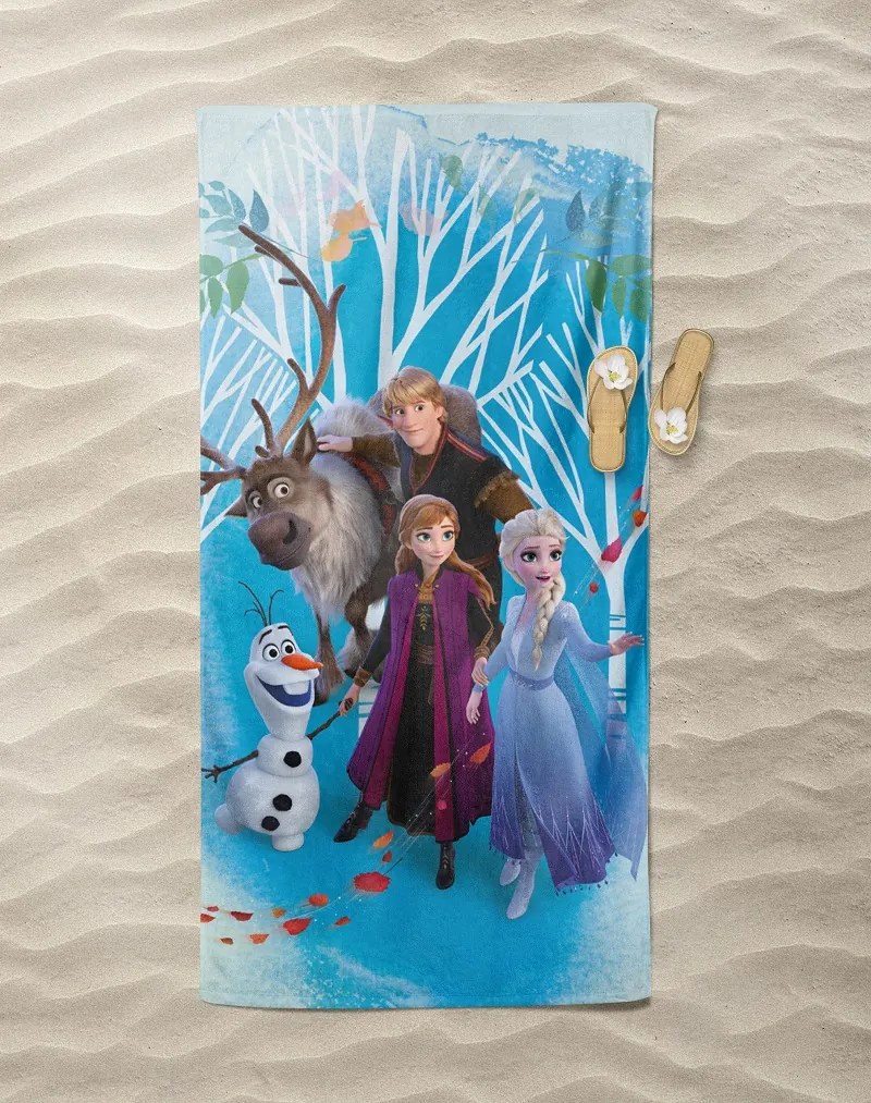 Plážová osušká Frozen 70x140 cm