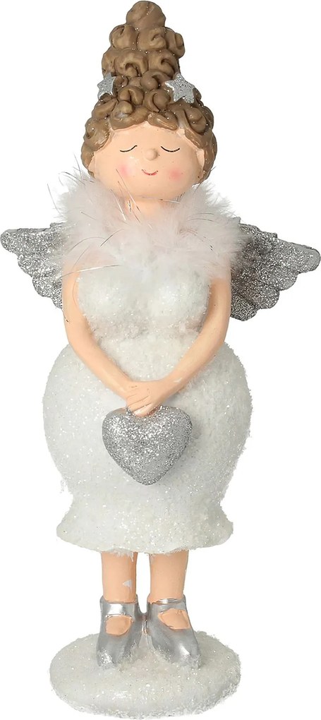 Figúrka Angel Heart 30 cm silver