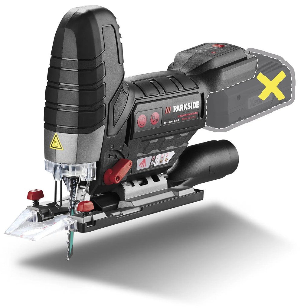 Parkside Performance®  Aku priamočiara píla Psspa 20-Li D3 – bez akumulátora  (100368894)