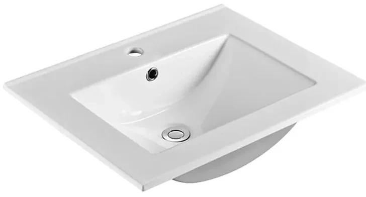 Mereo Mereo, Mailo, kúpeľňová skrinka s keramickým umývadlom 61 cm, chrómové madlo, MER-CN530