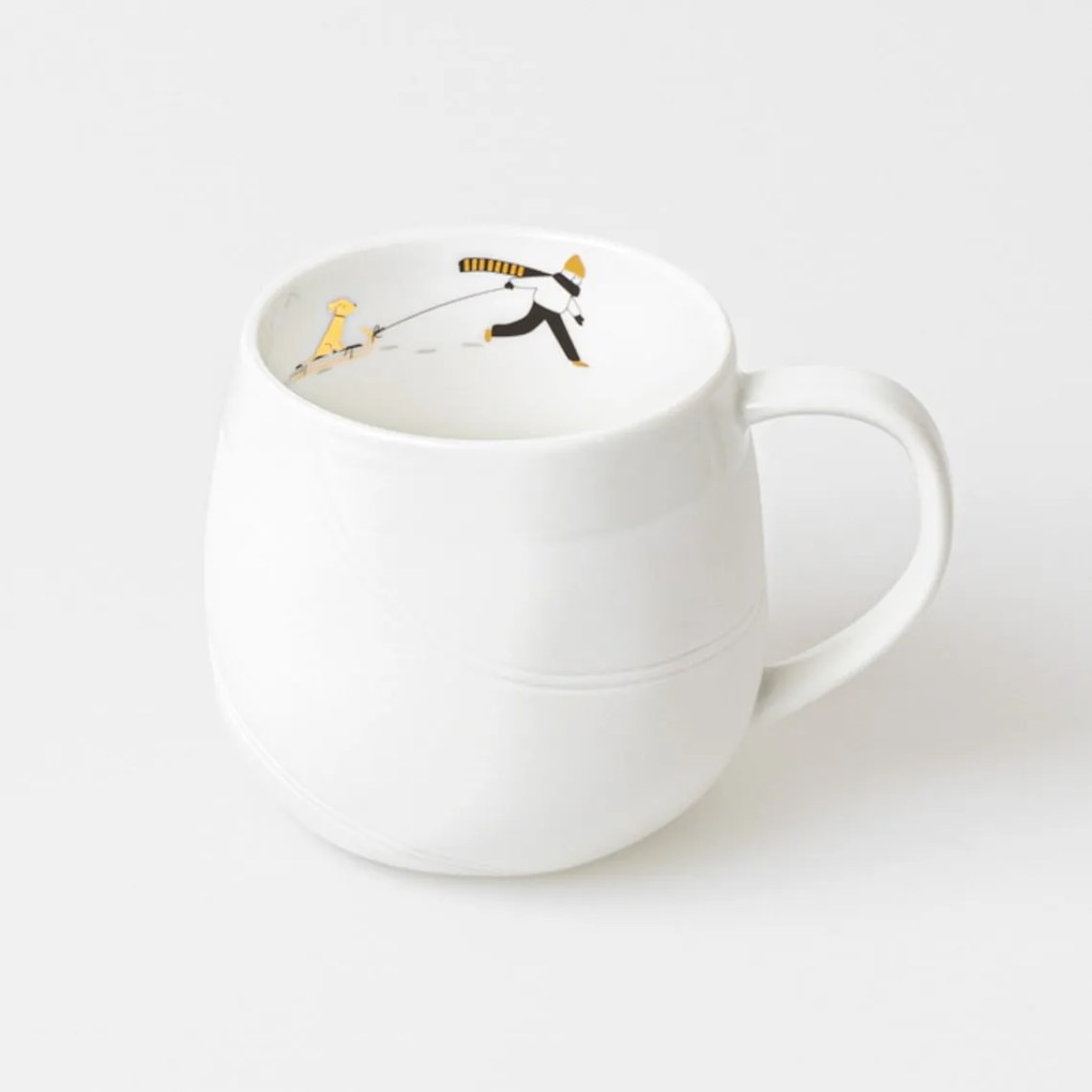 räder Porcelánový hrnček Dog sled