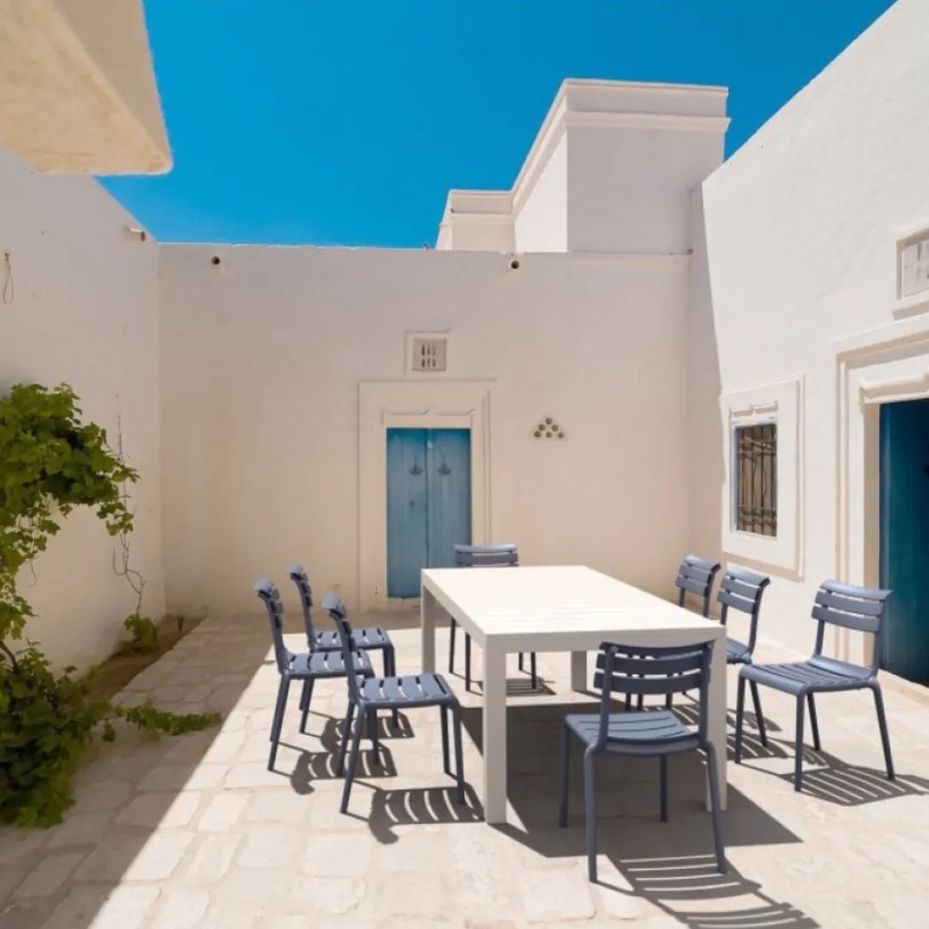 ATLANTIC 140 záhradný rozťahovací stôl white