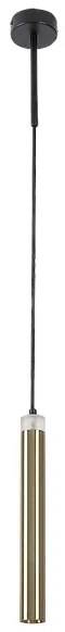 Rabalux 72238 - LED Luster na lanku THELMA LED/10W/230V 4000K čierna/zlatá