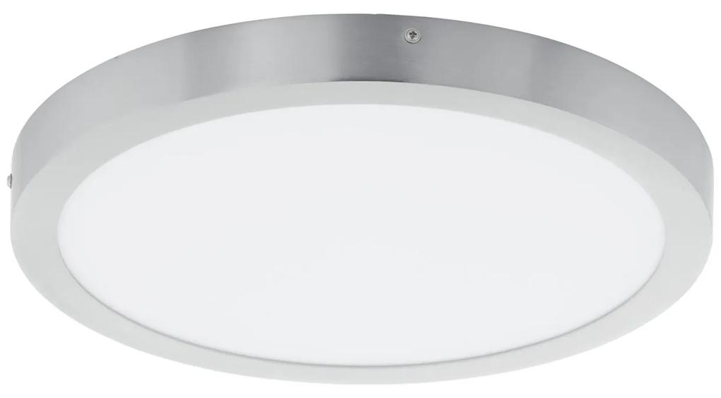 EGLO Prisadené LED svietidlo FUEVA 1, okrúhle, strieborné