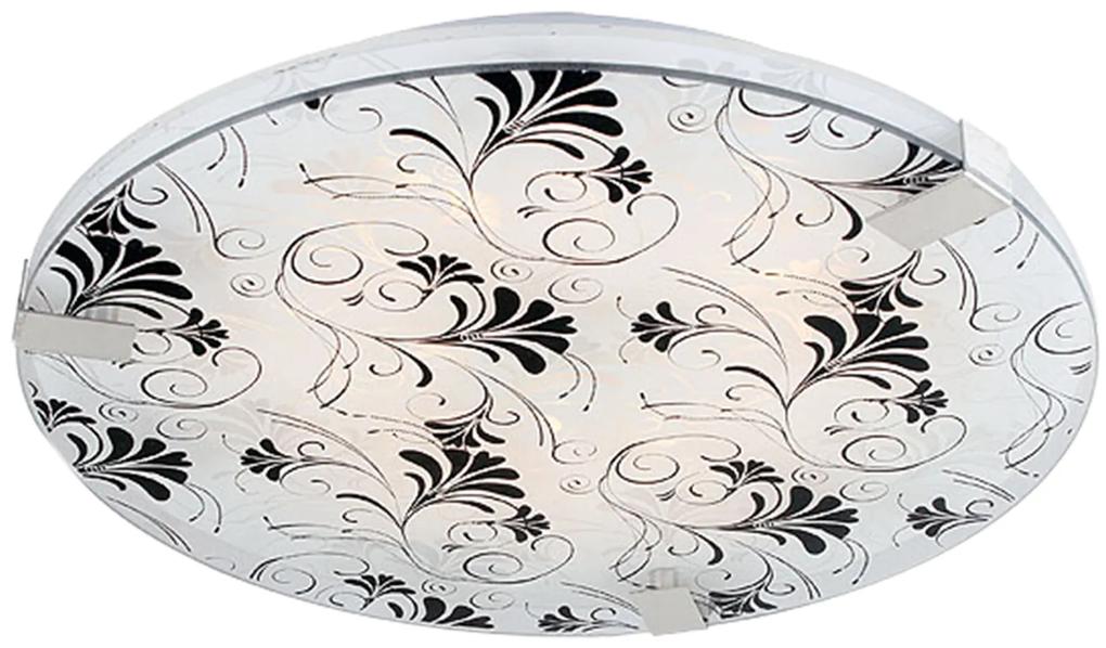 CLX Stropné / nástenné vzorované LED osvetlenie TARRAGONA, 9W, studená biela, 31cm, okrúhle